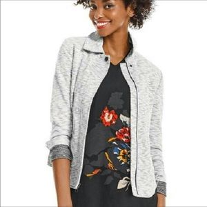 Cabi marled bro jacket women size small. Gray
